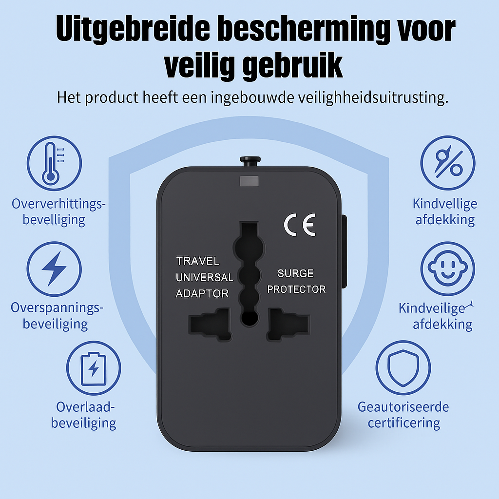 DriveNex 4 in 1 Wereldstekker