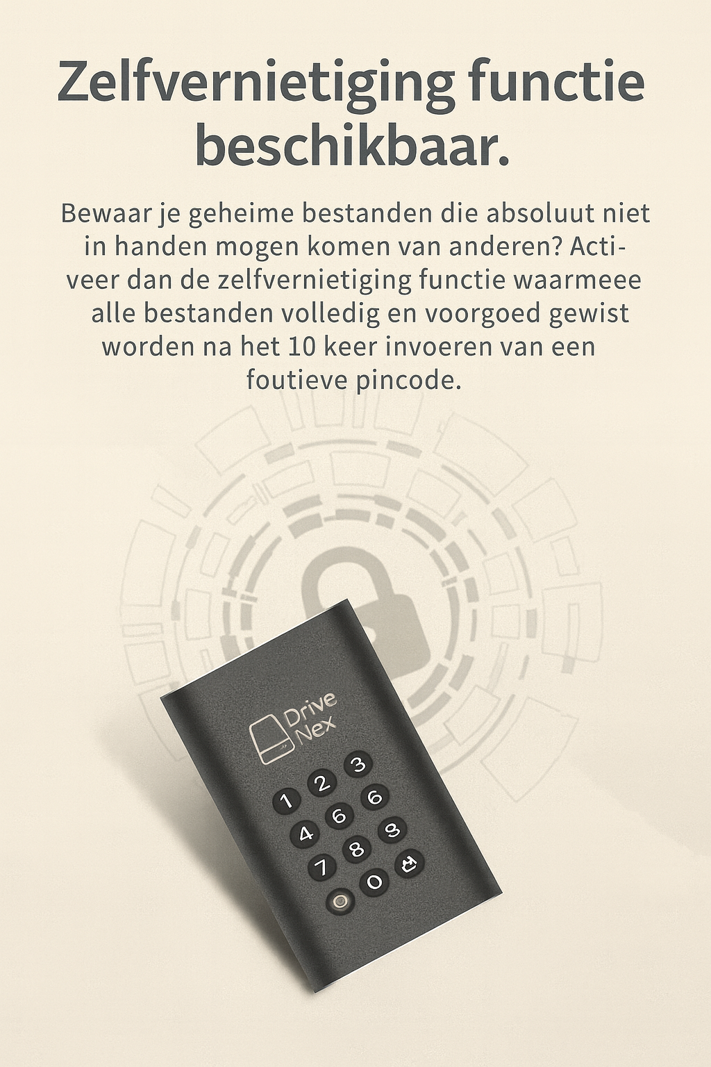 DriveNex PIN Encrypted SSD